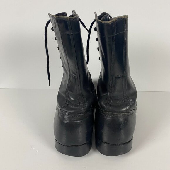Men's Black Leather Boots - Picture 7 of 13